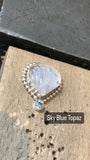 Moonstone Shell Mer~Pendant MTO