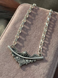 Decorative Stamped Bar Necklace