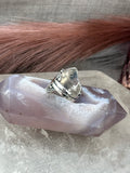 Moonstone Empress Lotus Crown Ring Size M