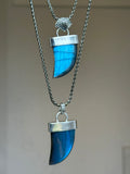 Labradorite ‘Tusk’ Pendant- Deco Bail