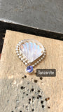 Moonstone Shell Mer~Pendant MTO