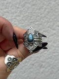 Labradorite Empress Lotus Crown Ring MTO