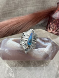 Australian Opal Empress Lotus Crown Ring Size P~P1/2