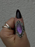 Statement Amethyst x MOP Ring