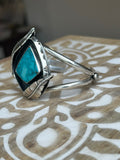 Statement Turquoise Cuff Bracelet~ Size Small