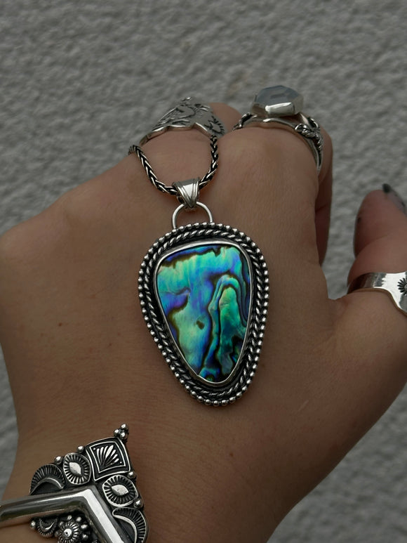 Large Abalone Shell Pendant