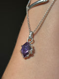 Molten Claw Amethyst Pendant