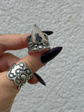 Heavy Stamped Scalloped Concho Ring MTO