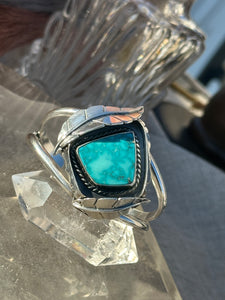 Statement Turquoise Cuff Bracelet~ Size Small