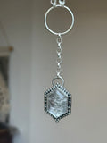 White Phantom Quartz Large Rena Chunky Chain Necklace