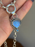 Moonstone Shell Mer~Pendant MTO