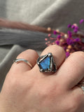 Labradorite Kite Molten Claw Ring MTO