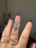 Purple Agate Lilac Dreams Ring Size L~L1/2