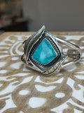 Statement Turquoise Cuff Bracelet~ Size Small