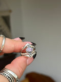 Lilac Amethyst Double Wishbone Ring MTO